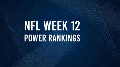 current NFL power rankings today